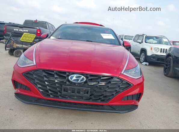 5NPEH4J2XLH014727 2020 HYUNDAI SONATA Red ხელსაწყოთა პანელის ხედი