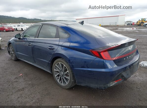 5NPEH4J2XLH045105 2020 HYUNDAI SONATA Blue 