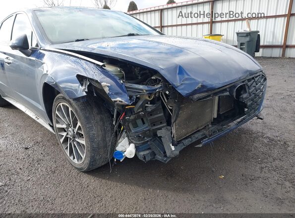 5NPEH4J2XLH045105 2020 HYUNDAI SONATA Blue 