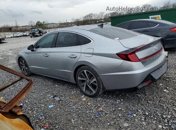 5NPEJ4J28MH086323 2021 HYUNDAI SONATA Silver Rear left