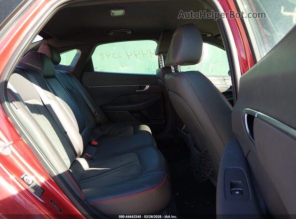 5NPEJ4J28MH107459 2021 HYUNDAI SONATA Red VIN sticker view