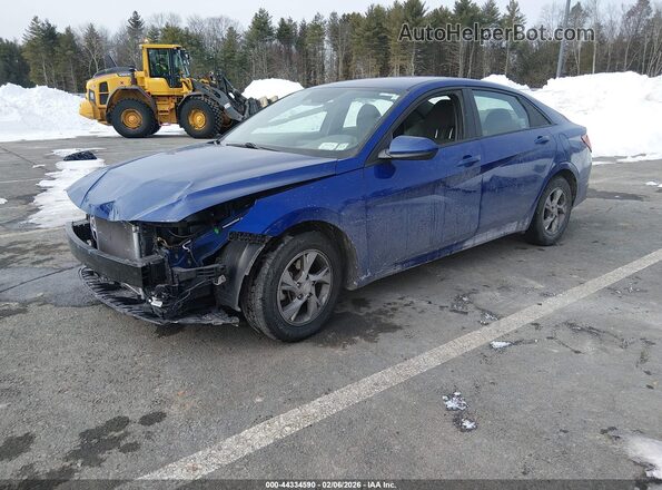 5NPLL4AG4MH014967 2021 HYUNDAI ELANTRA Blue Передня ліва чверть