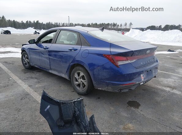 5NPLL4AG4MH014967 2021 HYUNDAI ELANTRA Blue Задня ліва чверть