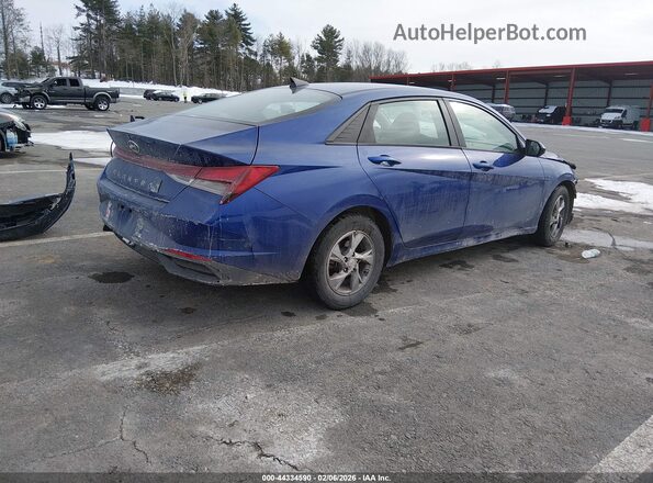 5NPLL4AG4MH014967 2021 HYUNDAI ELANTRA Blue Задня права чверть