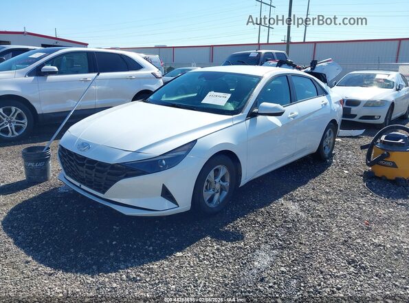 5NPLL4AG9NH084420 2022 HYUNDAI ELANTRA White წინა მარცხენა ხედი სამი მეოთხედიდან