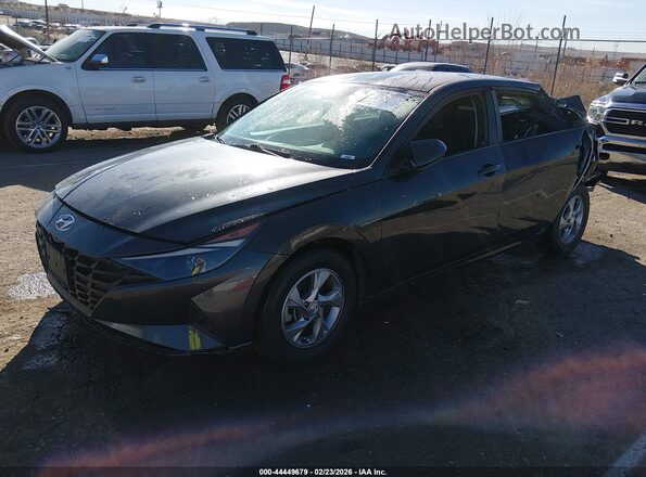 5NPLL4AGXMH050114 2021 HYUNDAI ELANTRA Gray წინა მარცხენა ხედი სამი მეოთხედიდან
