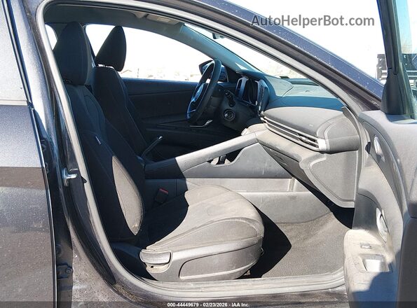 5NPLL4AGXMH050114 2021 HYUNDAI ELANTRA Gray წინა სალონის ხედი