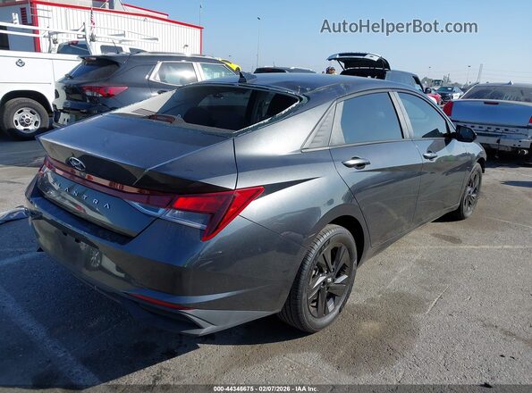 5NPLM4AG0MH017619 2021 HYUNDAI ELANTRA Gray Задня права чверть
