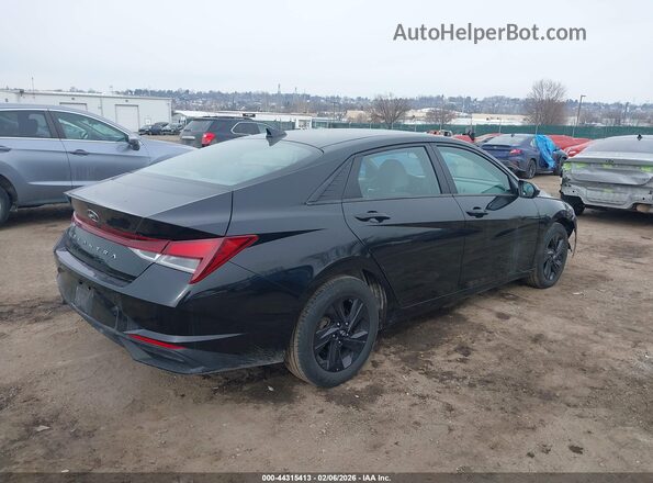 5NPLM4AG3NH061308 2022 HYUNDAI ELANTRA Black Tył prawy