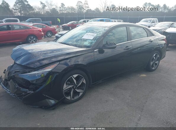 5NPLN4AG4NH058026 2022 HYUNDAI ELANTRA Black Vista tres cuartos delantera izquierda