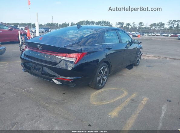 5NPLN4AG4NH058026 2022 HYUNDAI ELANTRA Black Trasero derecho