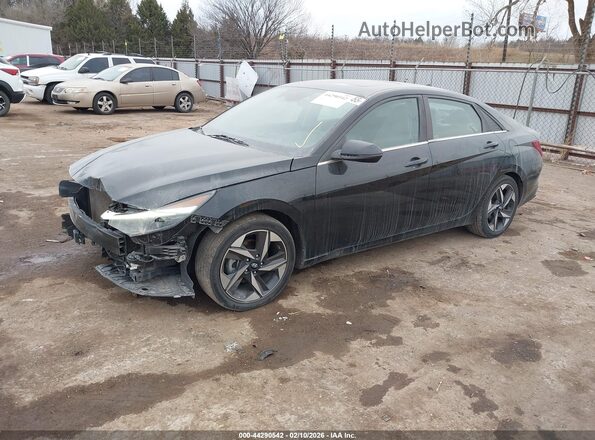 5NPLP4AG4NH059610 2022 HYUNDAI ELANTRA Black Przód lewy