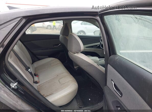 5NPLP4AG4NH059610 2022 HYUNDAI ELANTRA Black Widok naklejki z numerem VIN