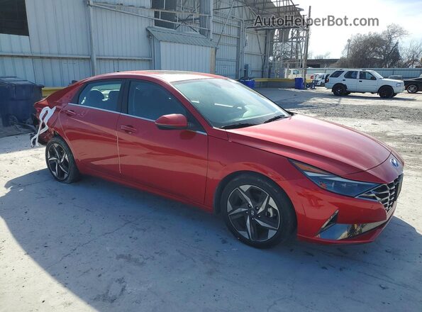 5NPLP4AG5MH027215 2021 HYUNDAI ELANTRA Red წინა მარჯვენა