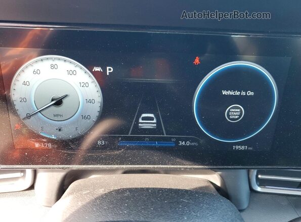 5NPLP4AG5MH027215 2021 HYUNDAI ELANTRA Red ხელსაწყოთა პანელის ხედი