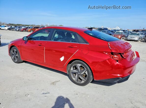 5NPLP4AG5MH027215 2021 HYUNDAI ELANTRA Red უკანა მარცხენა