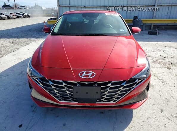 5NPLP4AG5MH027215 2021 HYUNDAI ELANTRA Red წინა ხედი