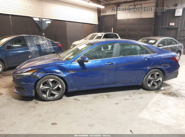 5NPLP4AG9NH075933 2022 HYUNDAI ELANTRA Синий 