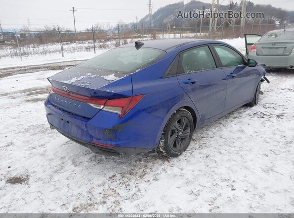 5NPLS4AG2MH031592 2021 HYUNDAI ELANTRA Blue Trasero derecho
