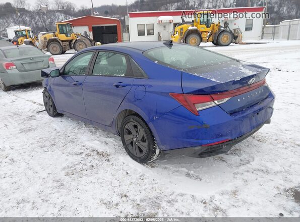 5NPLS4AG2MH031592 2021 HYUNDAI ELANTRA Blue Trasero izquierdo