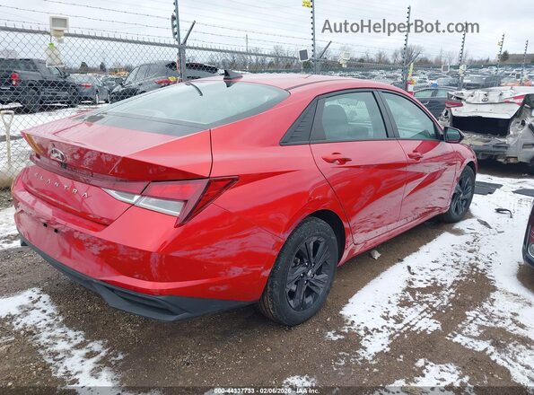 5NPLS4AG6NH080831 2022 HYUNDAI ELANTRA Red Задня права чверть