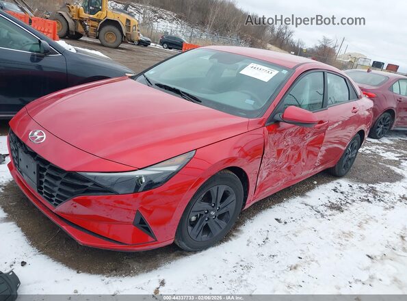 5NPLS4AG6NH080831 2022 HYUNDAI ELANTRA Red Передня ліва чверть