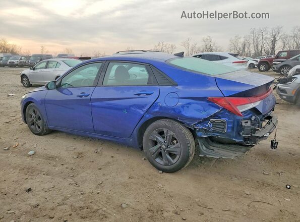 5NPLS4AG8NH086095 2022 HYUNDAI ELANTRA Blue Հետևի ձախ