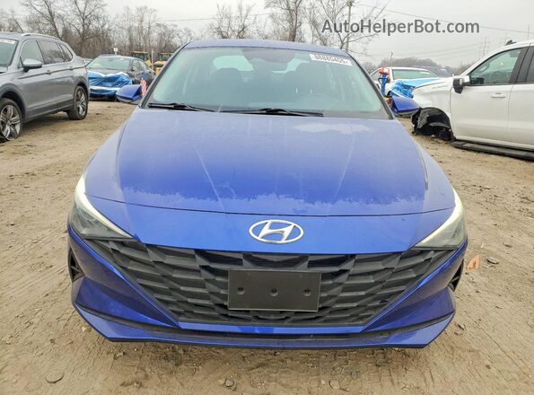 5NPLS4AG8NH086095 2022 HYUNDAI ELANTRA Blue Դիմացի տեսք