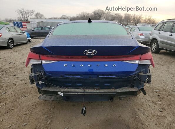 5NPLS4AG8NH086095 2022 HYUNDAI ELANTRA Blue Հետևի տեսք