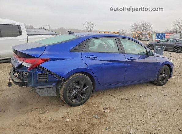 5NPLS4AG8NH086095 2022 HYUNDAI ELANTRA Blue Հետևի աջ