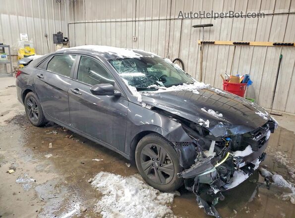 5NPLS4AGXMH004589 2021 HYUNDAI ELANTRA Gray Delantero derecho