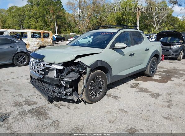 5NTJCDAE3NH023958 2022 HYUNDAI SANTA CRUZ Green Առջևի ձախ երեք քառորդ տեսարան