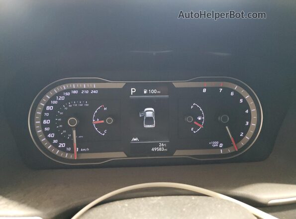 5NTJCDAF9PH048178 2023 HYUNDAI SANTA Green ხელსაწყოთა პანელის ხედი