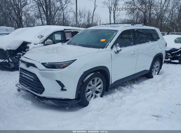 5TDAAAB5XSS085512 2025 TOYOTA LIMITED White წინა მარცხენა ხედი სამი მეოთხედიდან