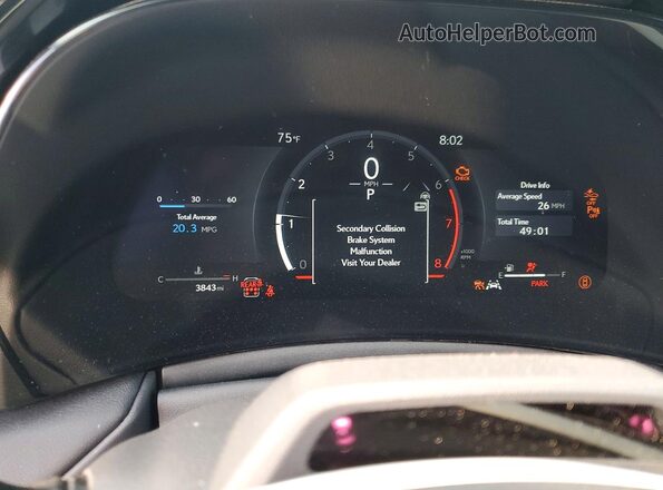 5TDAAAB60SS037848 2025 LEXUS TX Blue Вид щитка приладів
