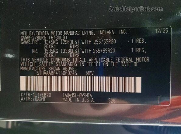 5TDAAAB64TS060745 2026 LEXUS TX Gray Widok wnętrza 360 stopni