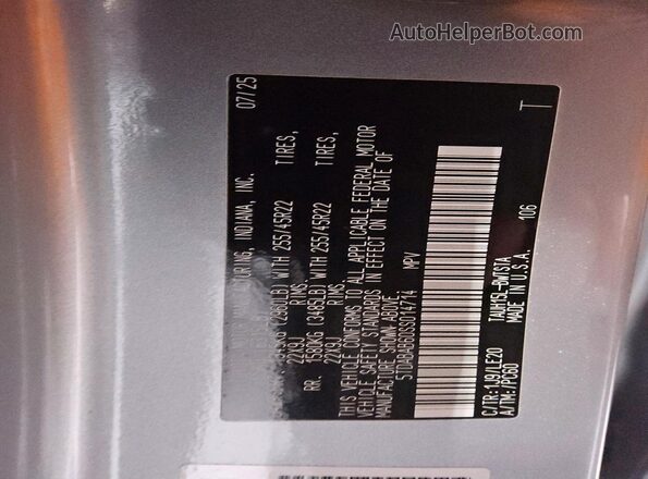 5TDABAB60SS014714 2025 LEXUS TX Silver Widok wnętrza 360 stopni