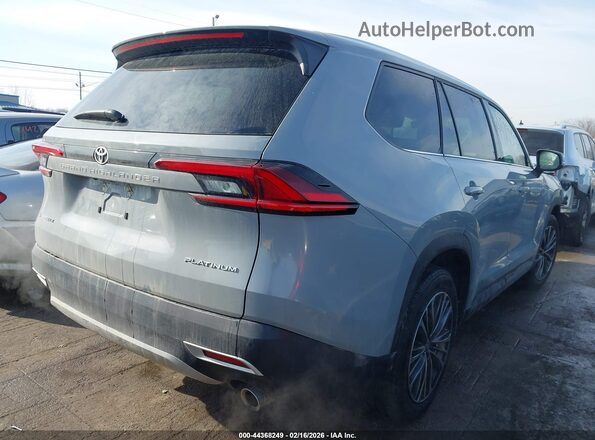 5TDADAB58SS020326 2025 TOYOTA HIGHLANDER HYBRID Gray Trasero derecho
