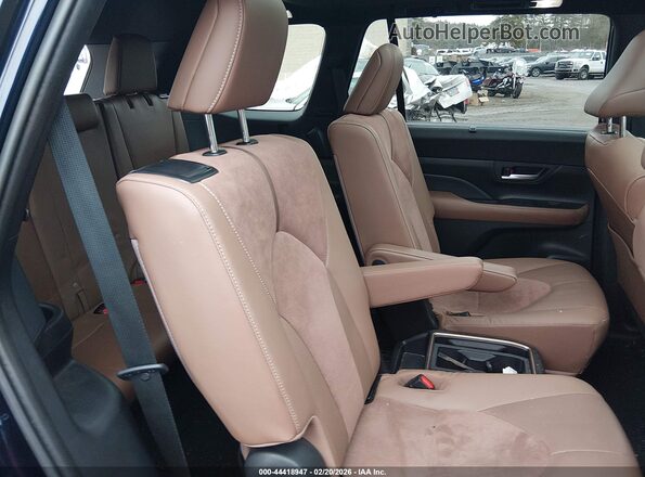 5TDADAB59SS013059 2025 TOYOTA HIGHLANDER HYBRID Dark Blue VIN კოდის სტიკერის ხედი