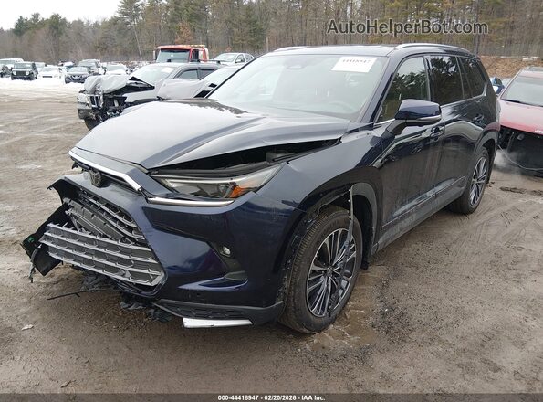5TDADAB59SS013059 2025 TOYOTA HIGHLANDER HYBRID Dark Blue წინა მარცხენა ხედი სამი მეოთხედიდან