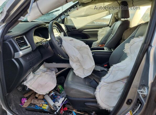 5TDBGRFH2JS042318 2018 TOYOTA HIGHLANDER HYBRID Серебряный 