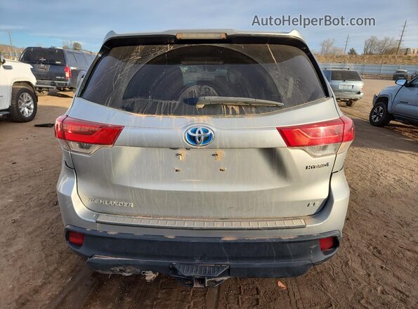 5TDBGRFH2JS042318 2018 TOYOTA HIGHLANDER HYBRID Серебряный 