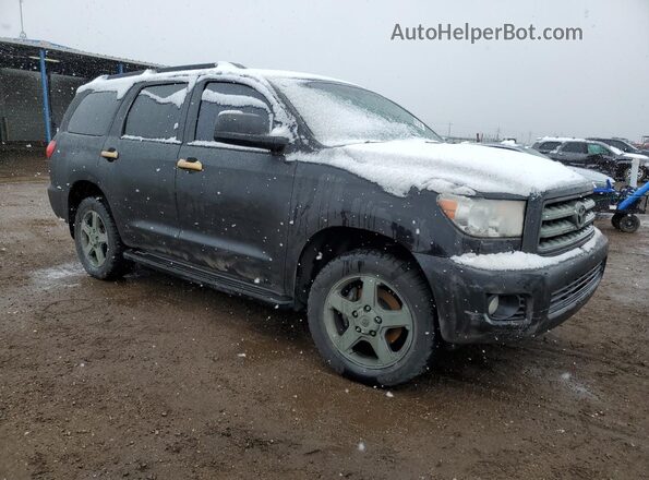 5TDBY5G11GS136528 2016 TOYOTA SEQUOIA Черный Передняя правая четверть