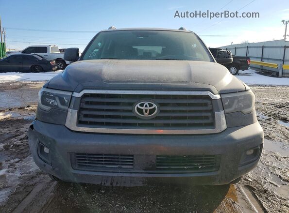 5TDBY5G17JS158721 2018 TOYOTA SEQUOIA Gray Front view