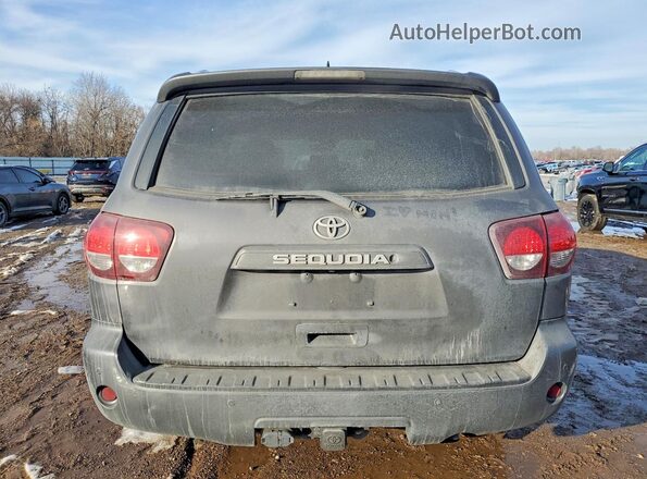 5TDBY5G17JS158721 2018 TOYOTA SEQUOIA Gray Rear view