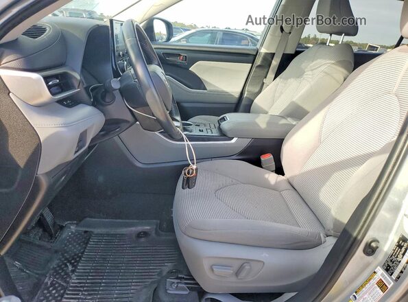 5TDBZRBH9LS514579 2020 TOYOTA HIGHLANDER Silver Vista interior delantera