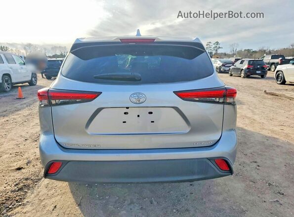5TDBZRBH9LS514579 2020 TOYOTA HIGHLANDER Silver Vista trasera