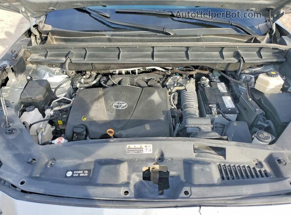 5TDBZRBH9LS514579 2020 TOYOTA HIGHLANDER Silver Vista del compartimento del motor