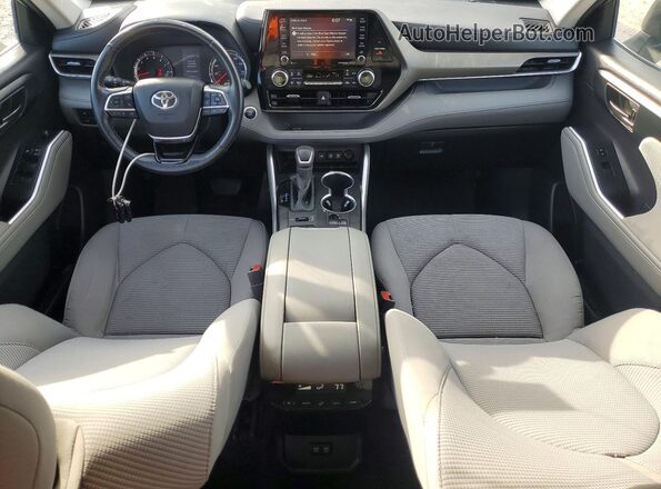 5TDBZRBH9LS514579 2020 TOYOTA HIGHLANDER Silver Vista del salpicadero
