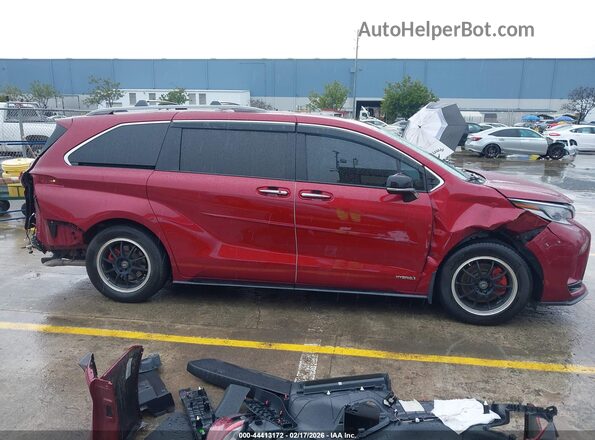 5TDDRKEC2MS035583 2021 TOYOTA SIENNA Burgundy Панорамний вид салону 360°